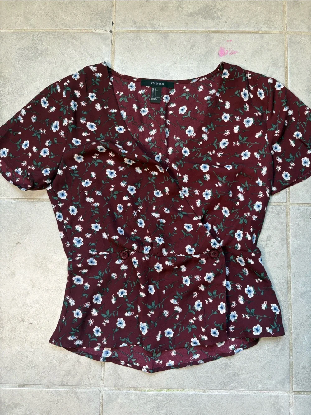 Maroon bundle. Floral striped business casual corset forever 21 H&M intimates